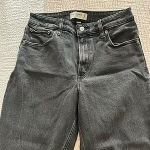 Abercrombie & Fitch Dark Gray Cropped Jeans